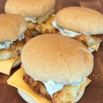 filet-o-fish sandwich with bun cheese and tartar sauce
