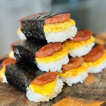 turkey spam musubi assembled