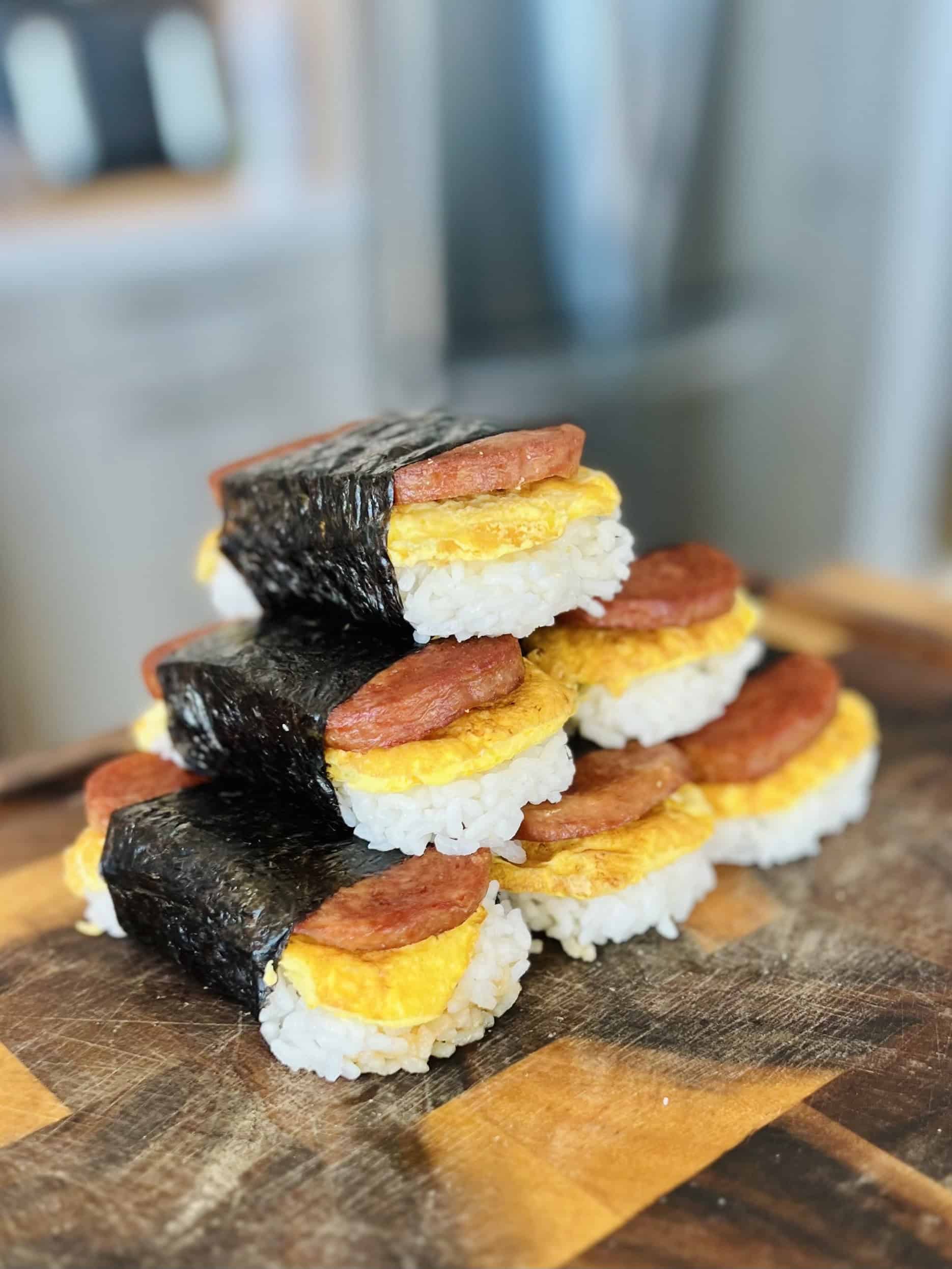 spam musubi assembled